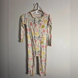 Magnetic me floral  Zip-Front Baby Footless romper 18-24 modal